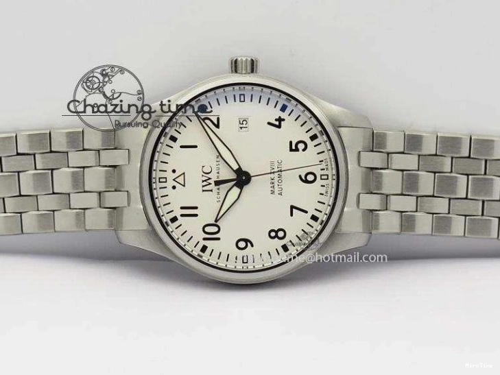 MIROTIME 0813 Mark XVIII IW327002 SS Mk Maker Best Edition White Dial On SS Bracelet A Premium 7300